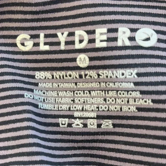 Glyder Striped Cropped Legging White Black Stripe - Picture 10 of 11